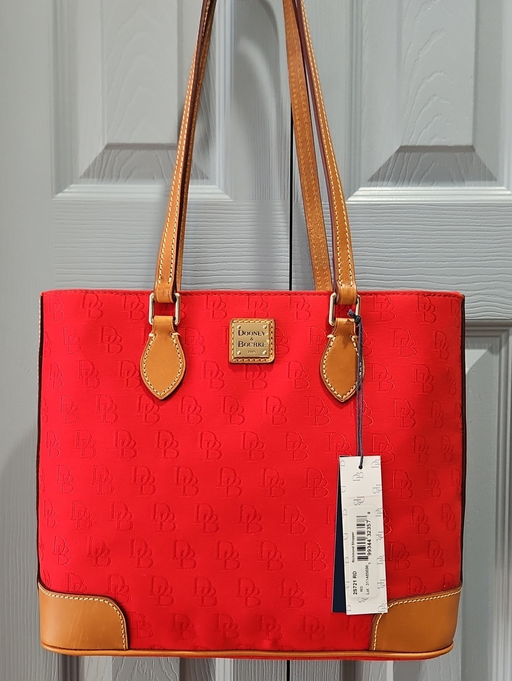 Dooney & Bourke Red Richmond Shopper Tote